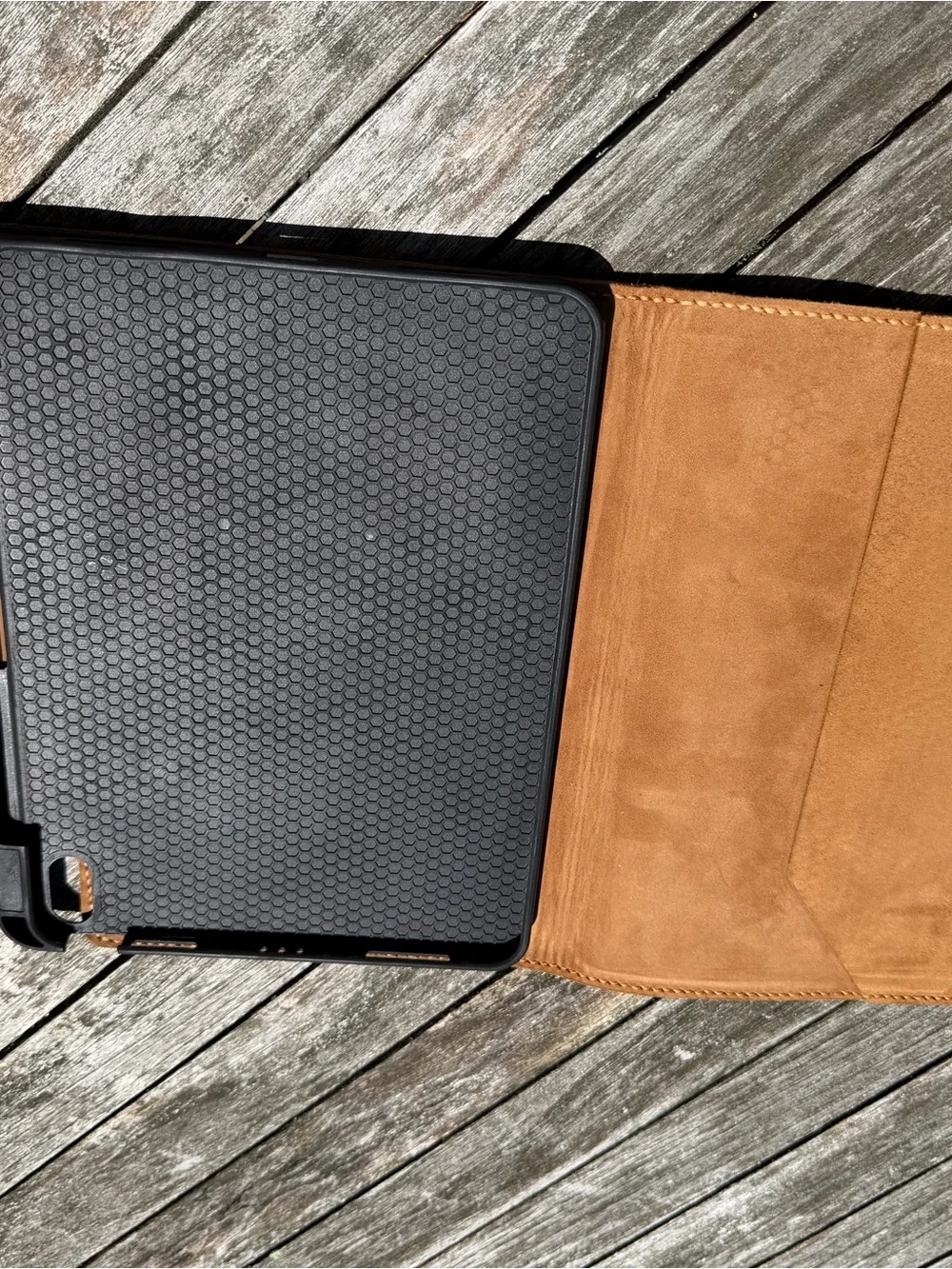 Brown Leather IPad Tablet Folio